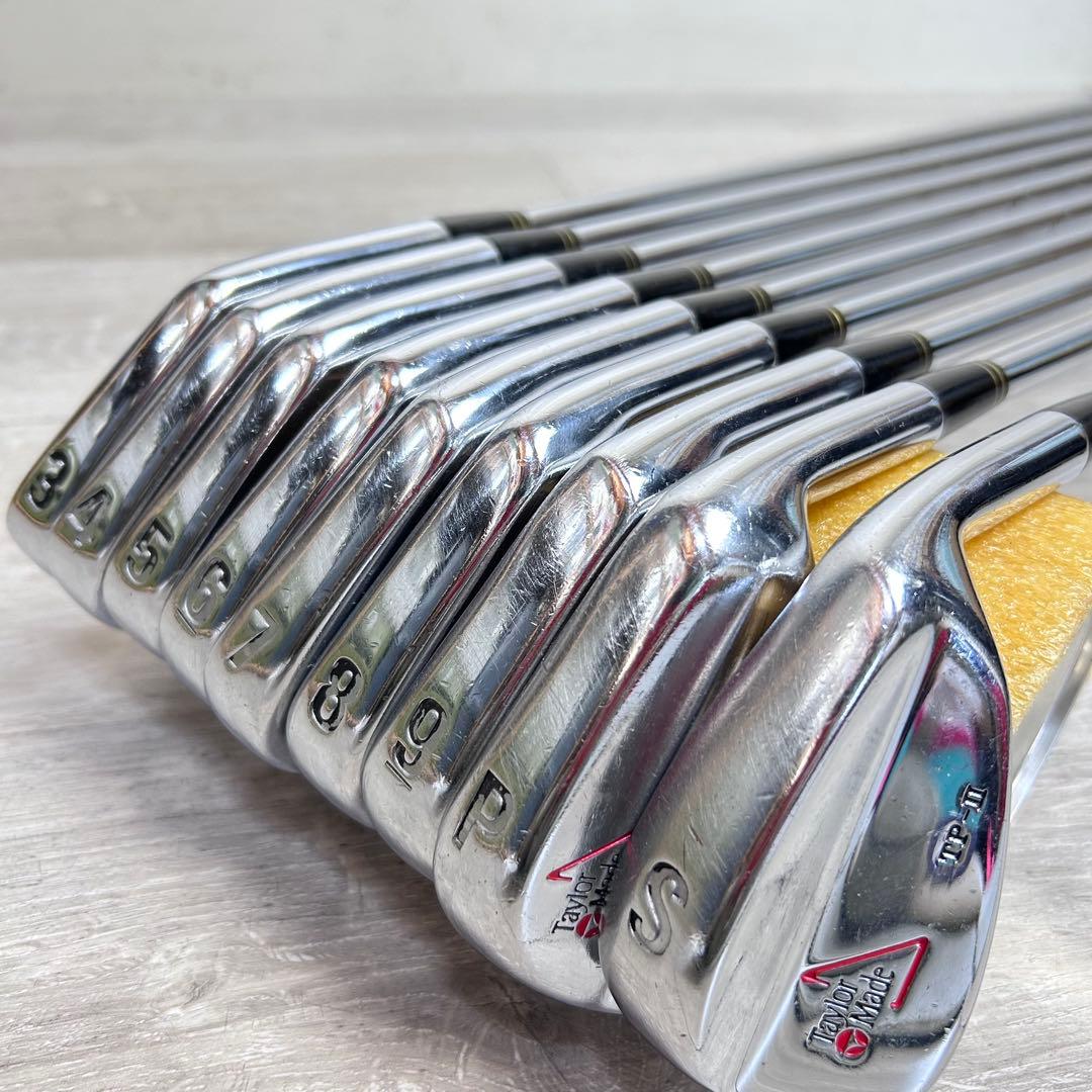 【メンズ右】テーラーメイド TP-II アイアンセット 3~9 PW SW 名器