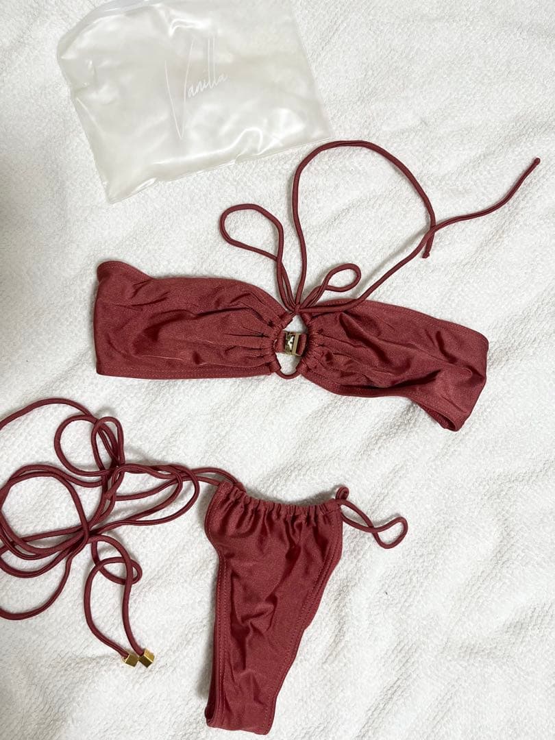 スペイン発♡ vanilla swim ビキニ 海外 レッド系