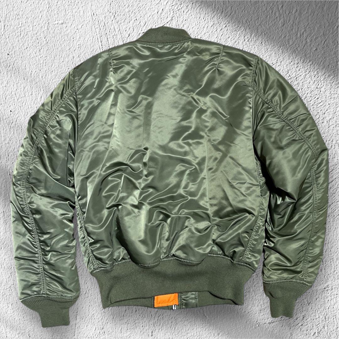アルファインダストリーズ MA-1 フライトジャケット グリーン　オレンジ　限定