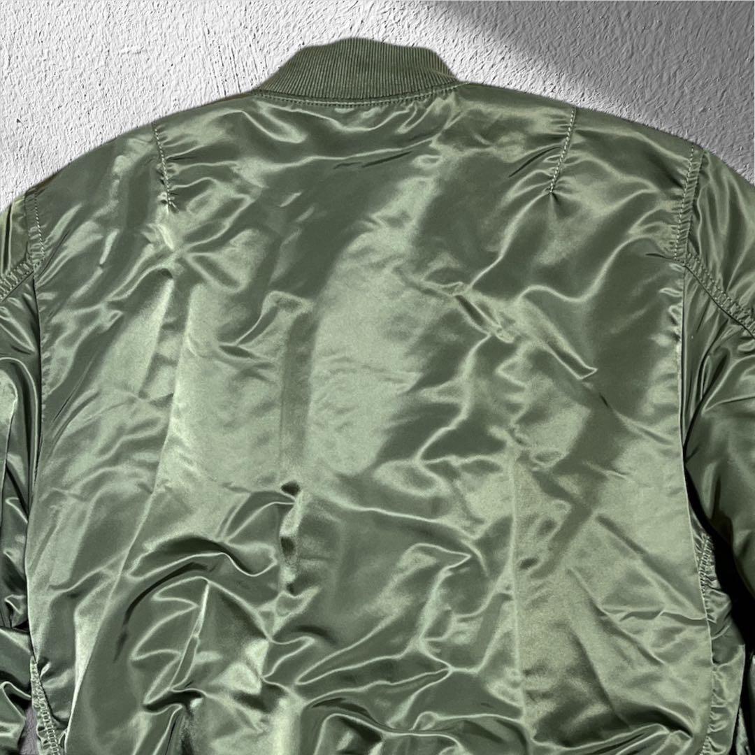 アルファインダストリーズ MA-1 フライトジャケット グリーン　オレンジ　限定