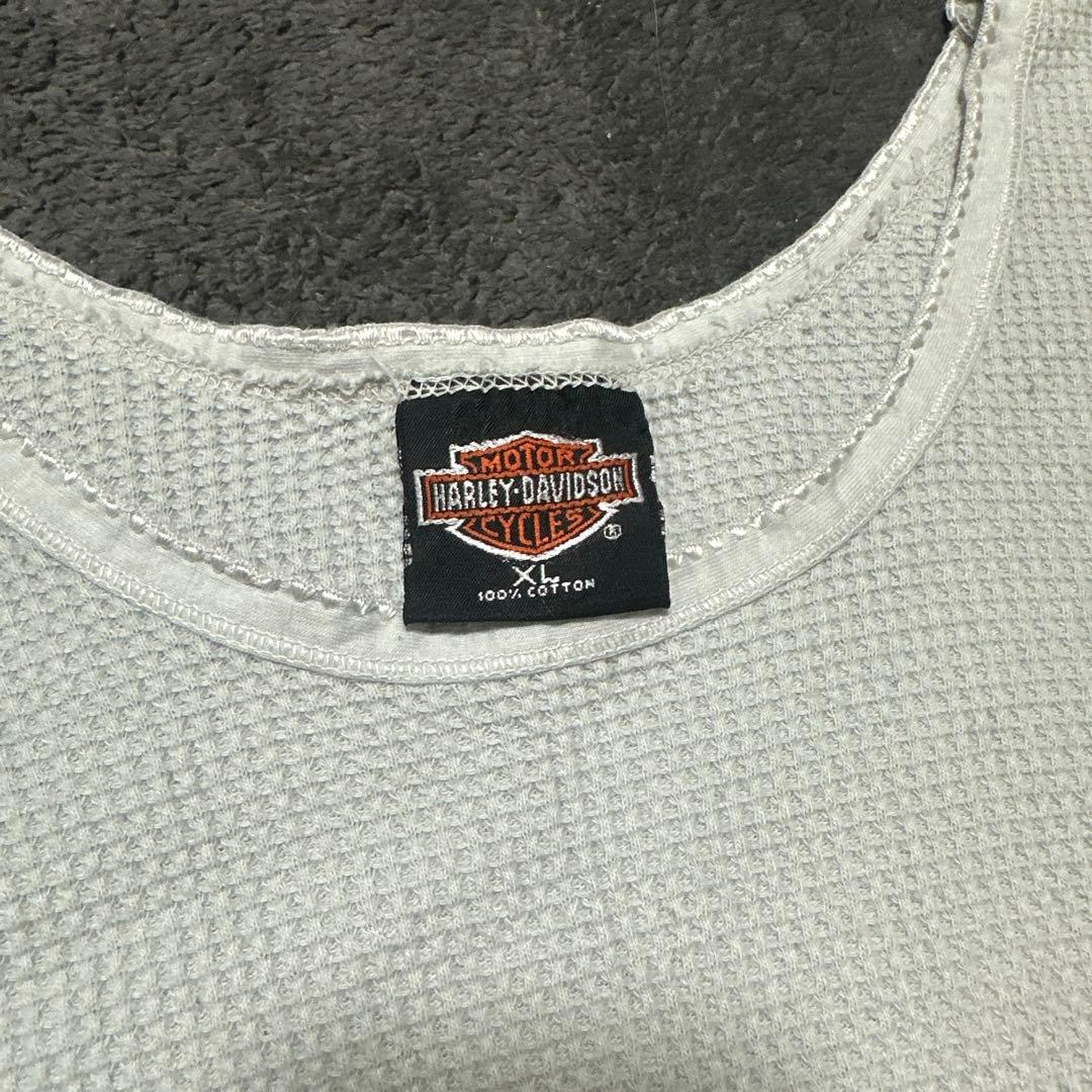 Harley-Davidson 長袖カットソー ホワイトサーマルハーレーロンT