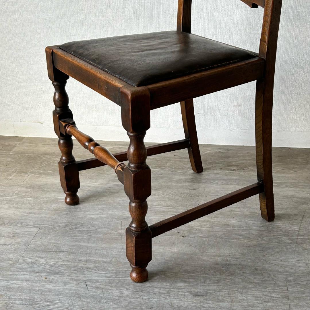 イギリス アンティーク 家具 ダイニング チェア 椅子 英国 361A2