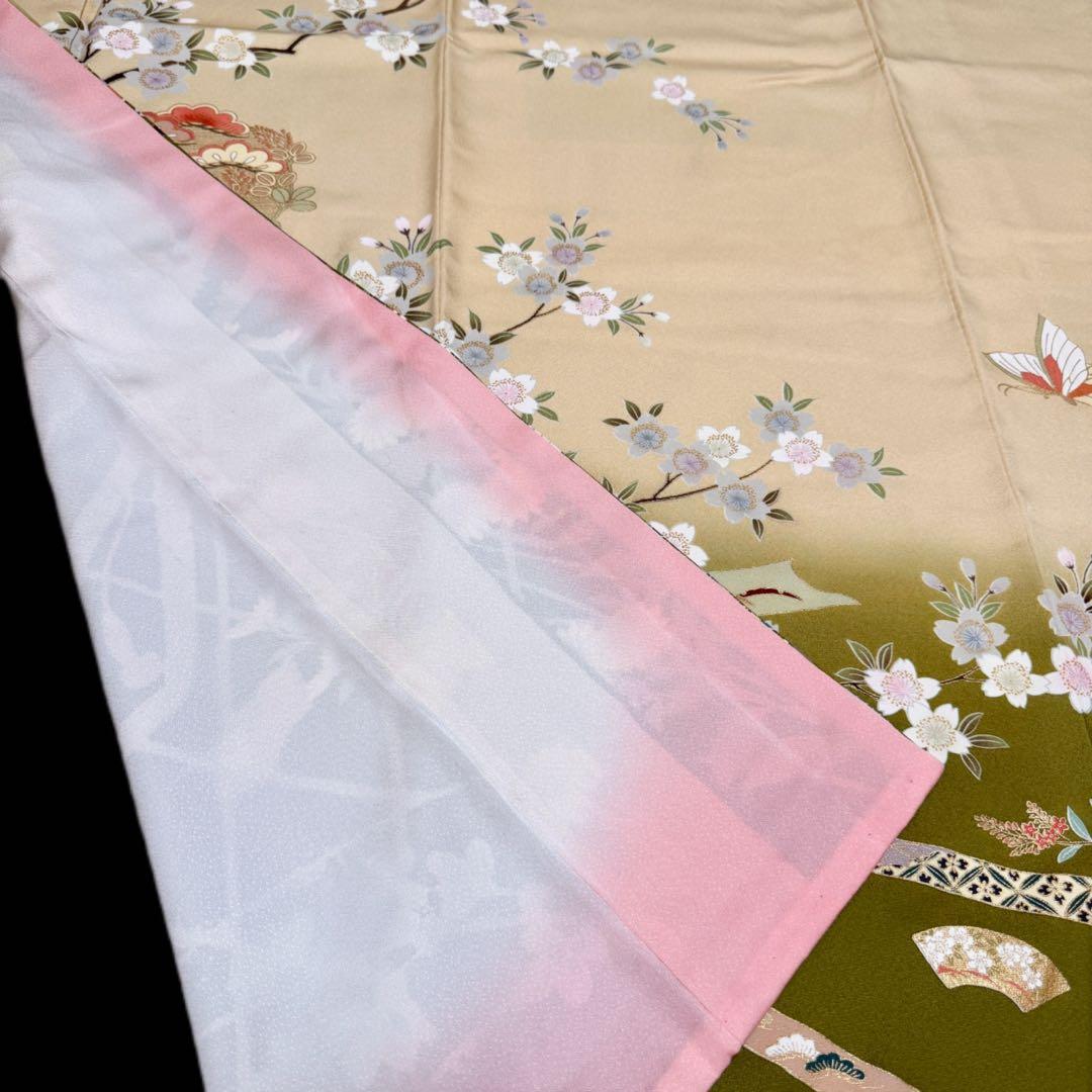 振袖フルセット　やまと誂製　古典柄　正絹長襦袢　裄丈長め　151〜166cm