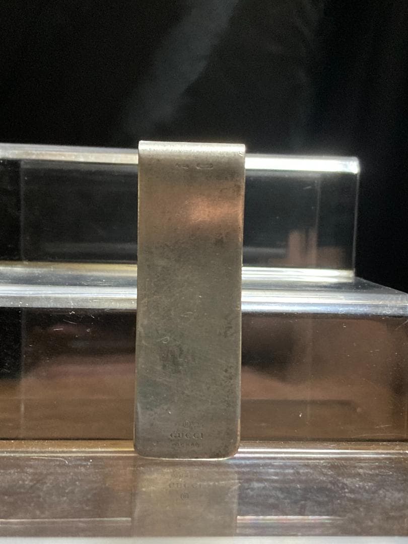 グッチ マネークリップ GG柄 グッチシマ ダブルG シルバー925