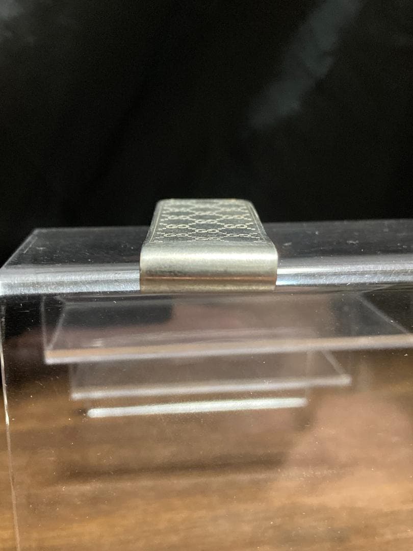 グッチ マネークリップ GG柄 グッチシマ ダブルG シルバー925