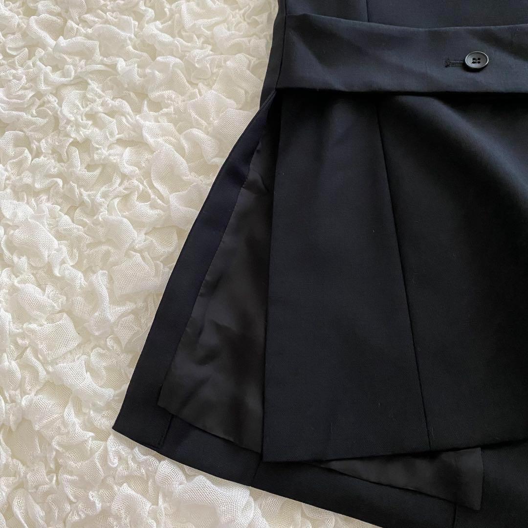 セオリーリュクス クルーネック ジレ ベスト シルク混 ストレッチ