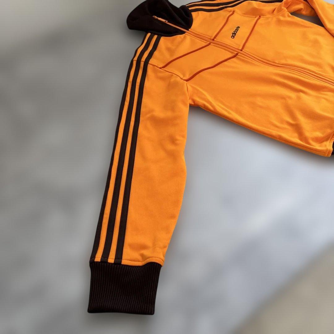 【小松菜奈着用カラー】アディダス　トラックジャケット　オレンジ　レディースL