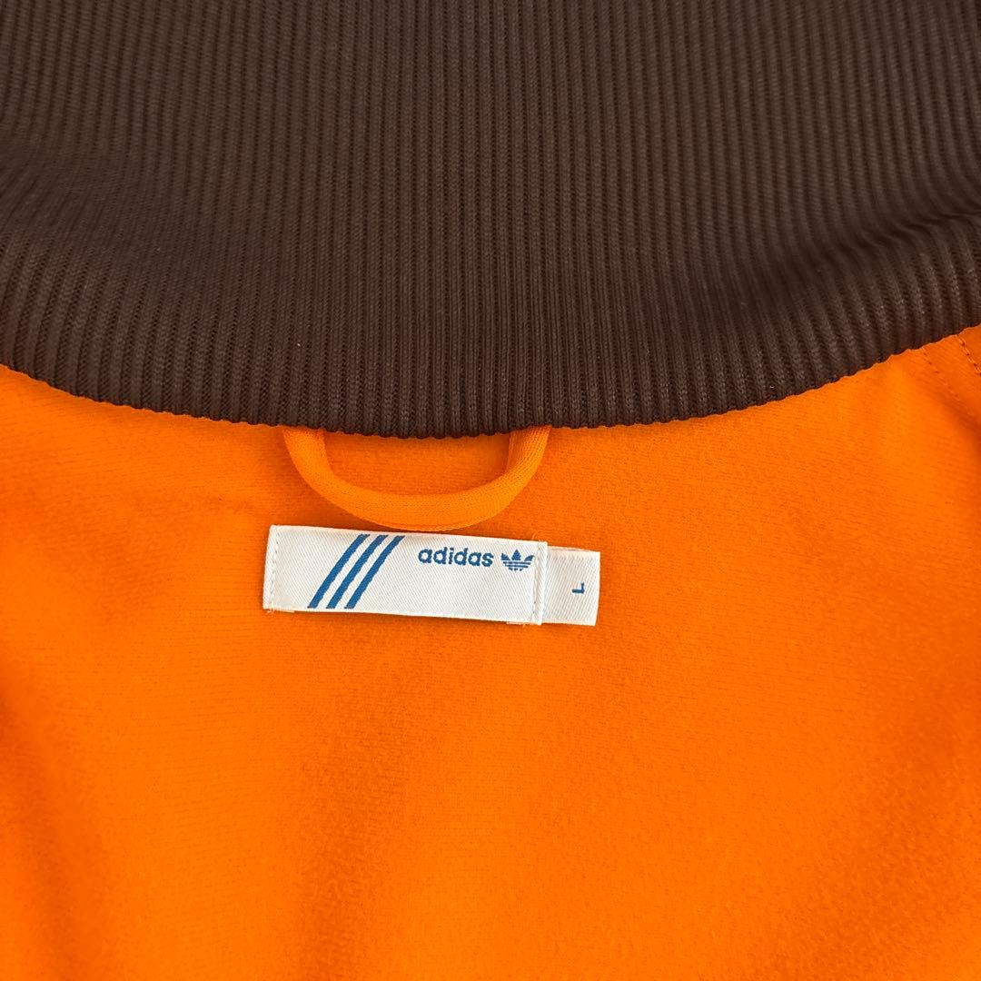 【小松菜奈着用カラー】アディダス　トラックジャケット　オレンジ　レディースL