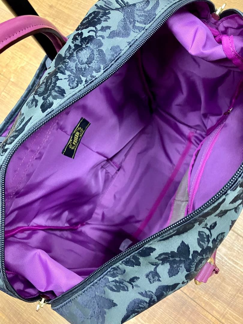 FEILER シュニール織 花柄キャリーケース トロリーバッグ フェイラー