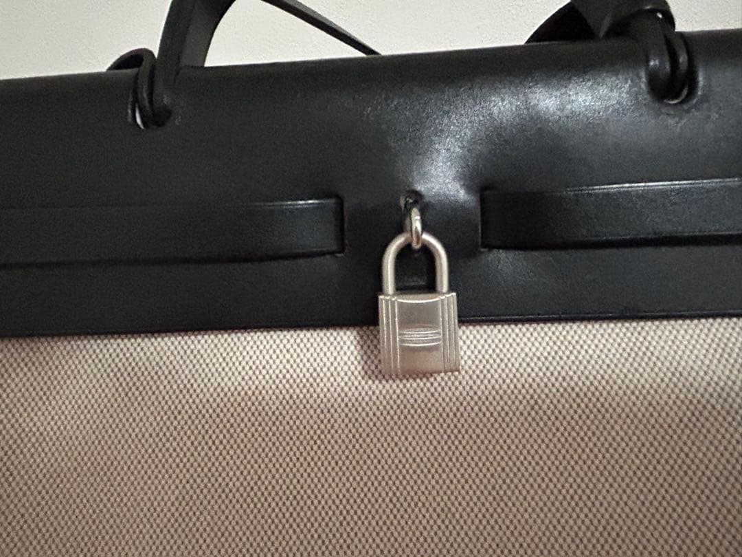 極美品　エルメス　エールバッグPM シルバー金具　ハンドバッグ　ショルダー　黒