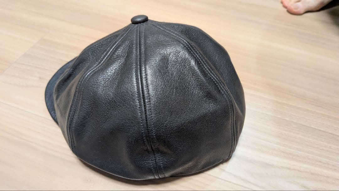 FREEWHEELERS フリーホイーラーズレザーキャスケット 黒 ボタン付き