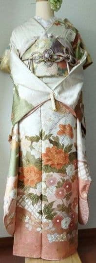 処分セール！1/18(日)まで！425.振袖7点セット 正絹　フルセット　成人式