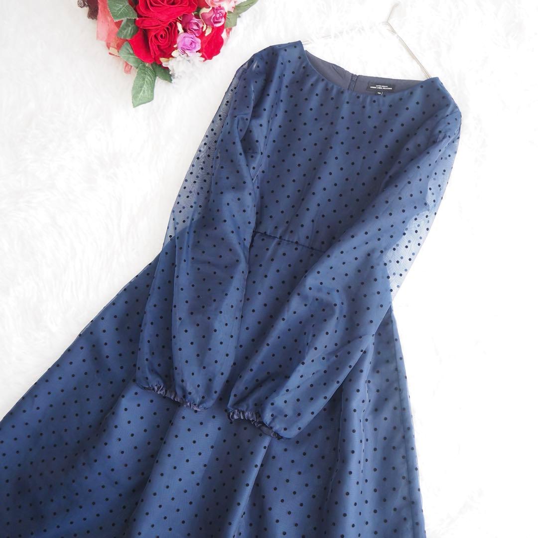 美品♡‪グリーンレーベルリラクシング フォーマル ボレロ ドット ワンピース