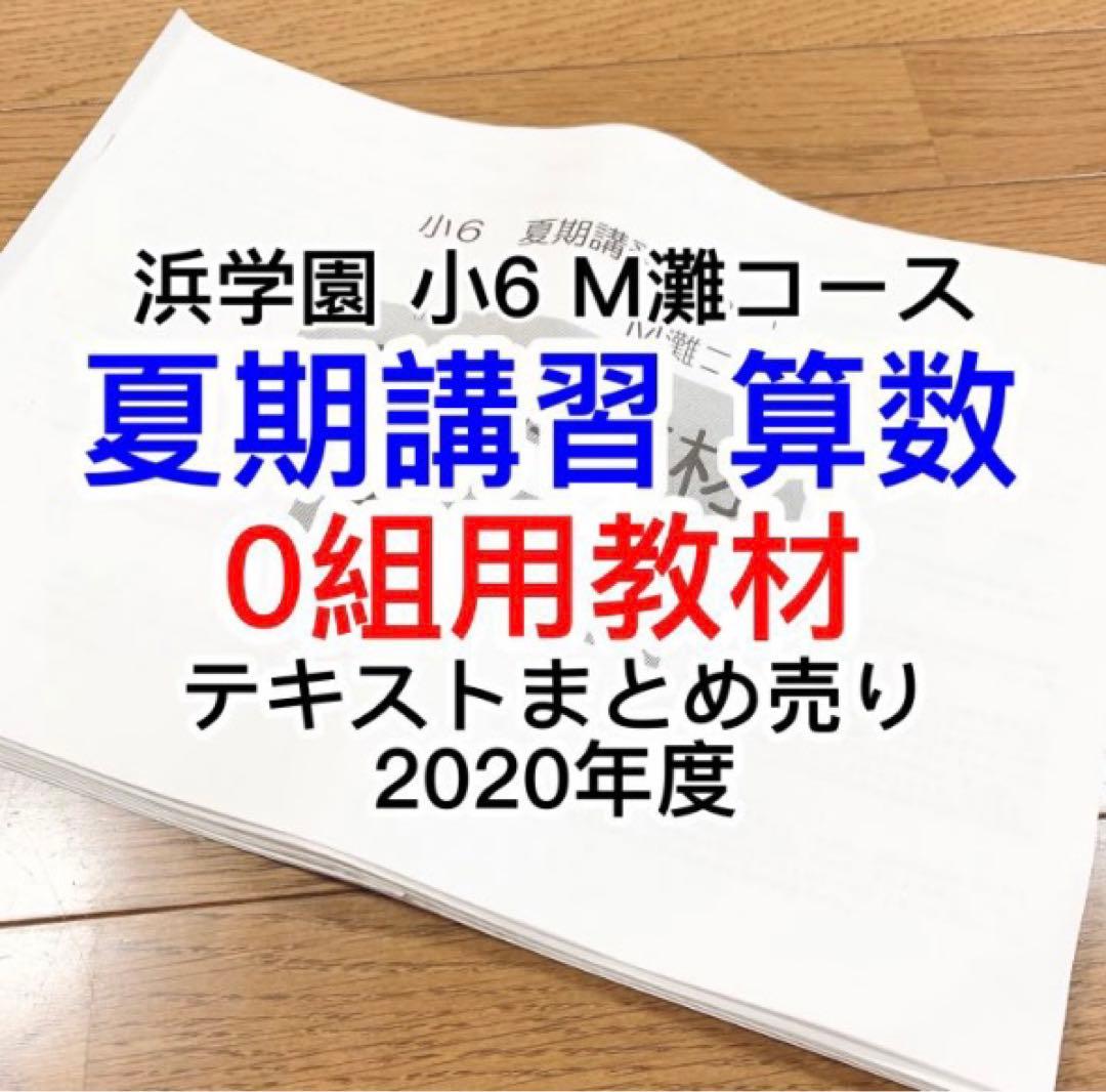 浜学園 小6 夏期講習 算数 M灘コース 0組用教材 テキストまとめ売り