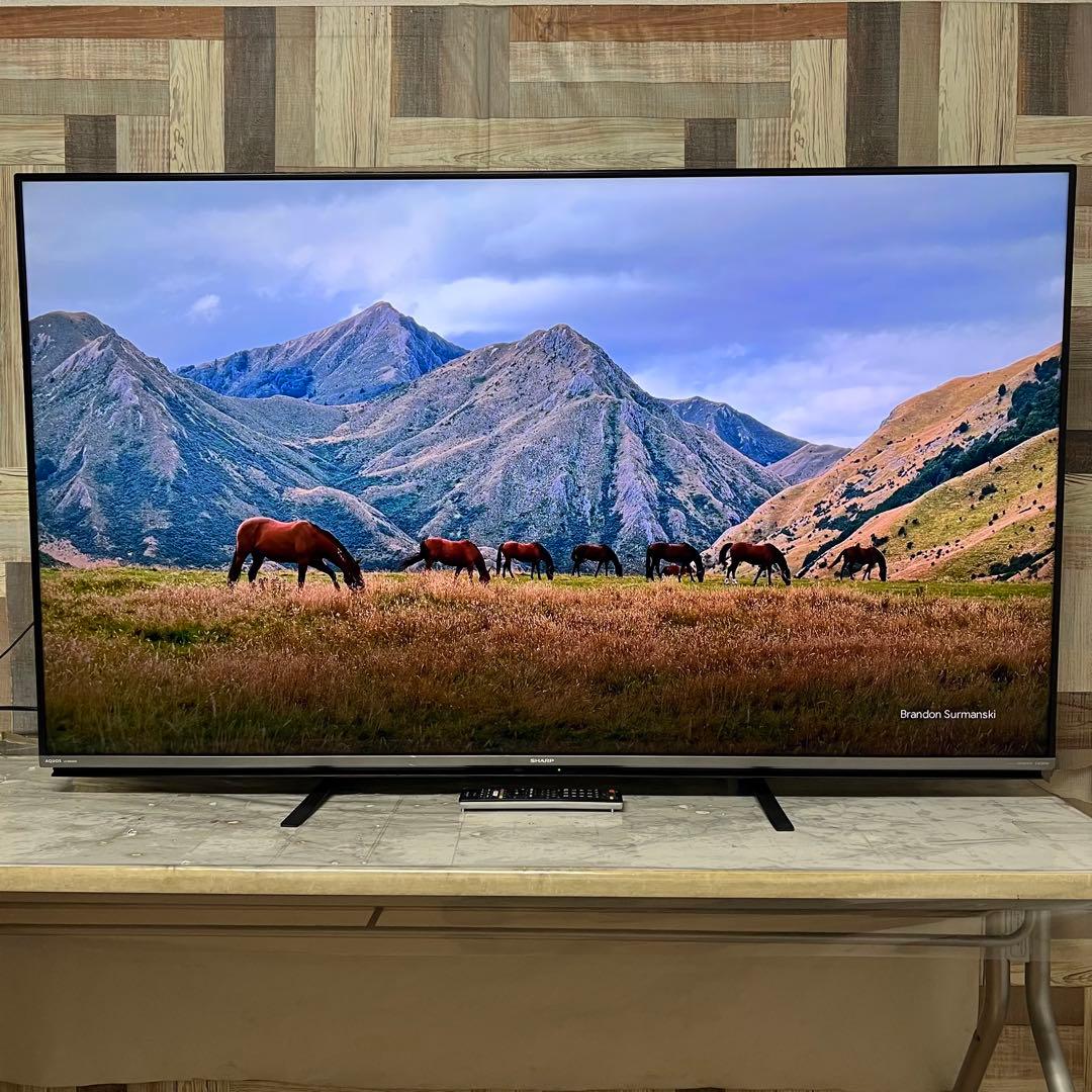 全国送料込❣️シャープ60V型4Kテレビ YouTube.NETFLIX可