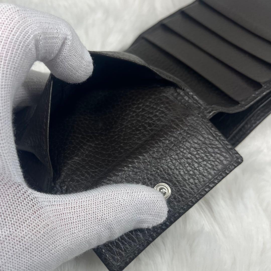 【極美品】GUCCI GGパターン 二つ折り財布