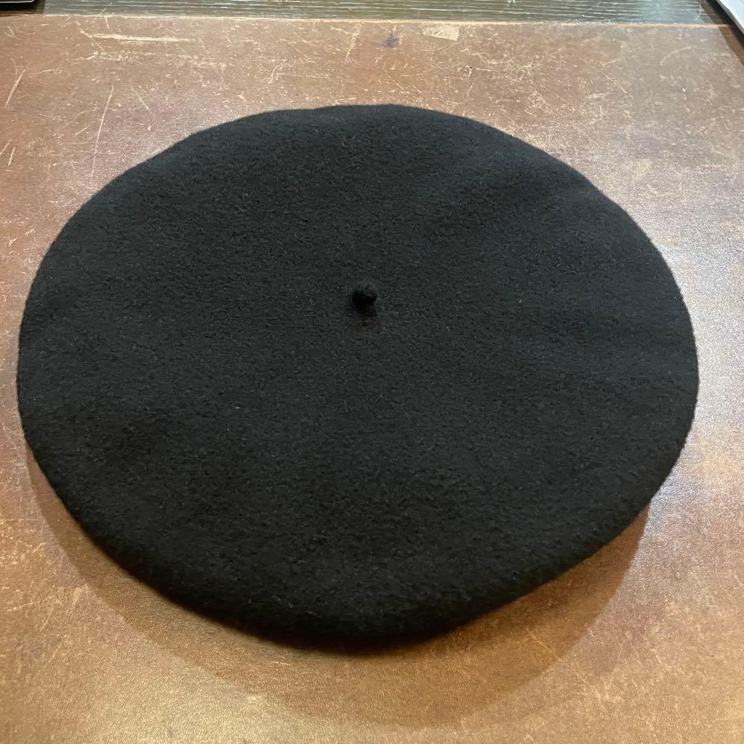 フランス製 LAULHÈRE 黒 ベレー帽 60cm