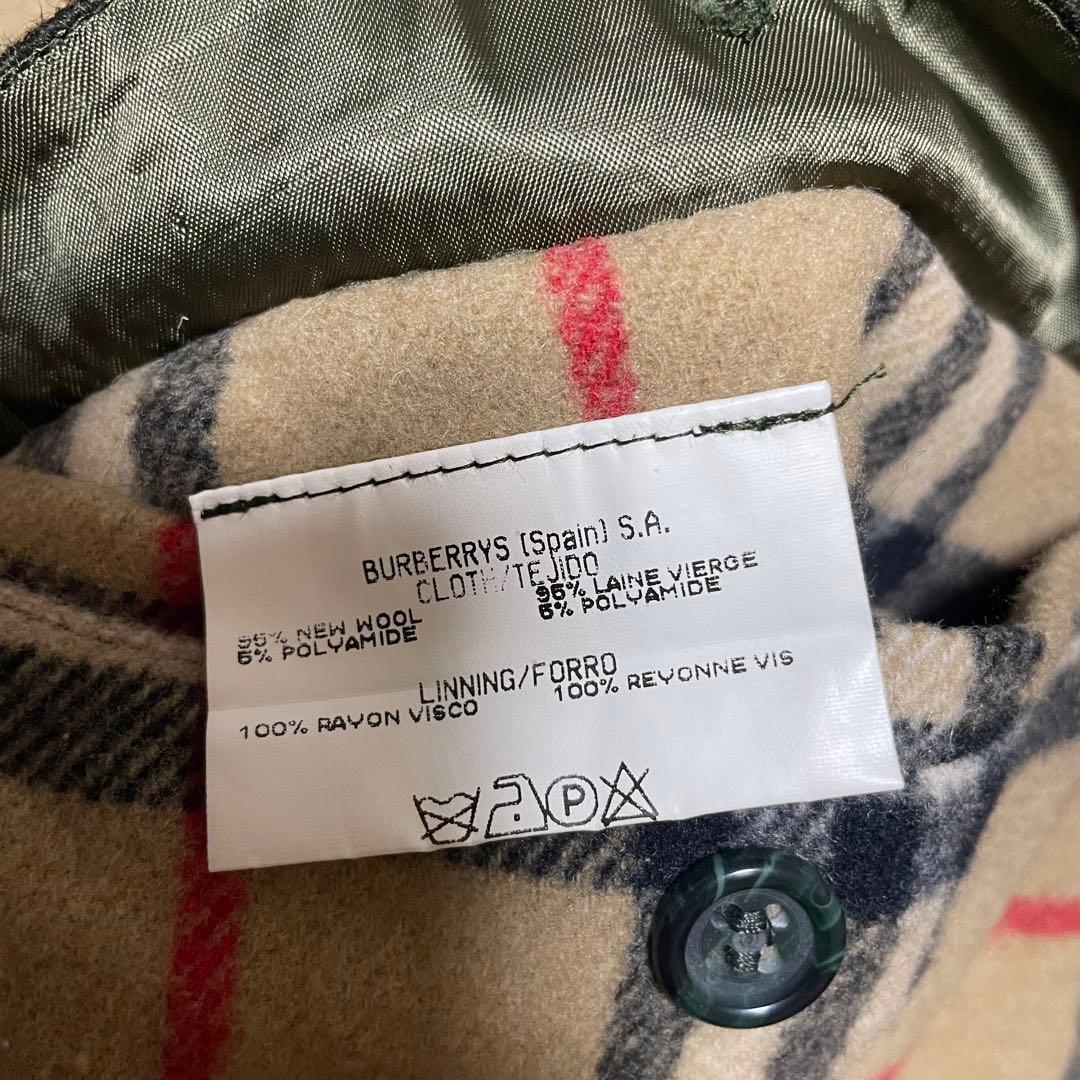 【希少】90s Burberry's バーバリーズ　ウール　ステンカラーコート
