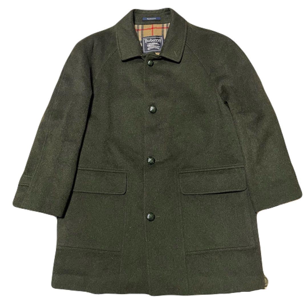 【希少】90s Burberry's バーバリーズ　ウール　ステンカラーコート