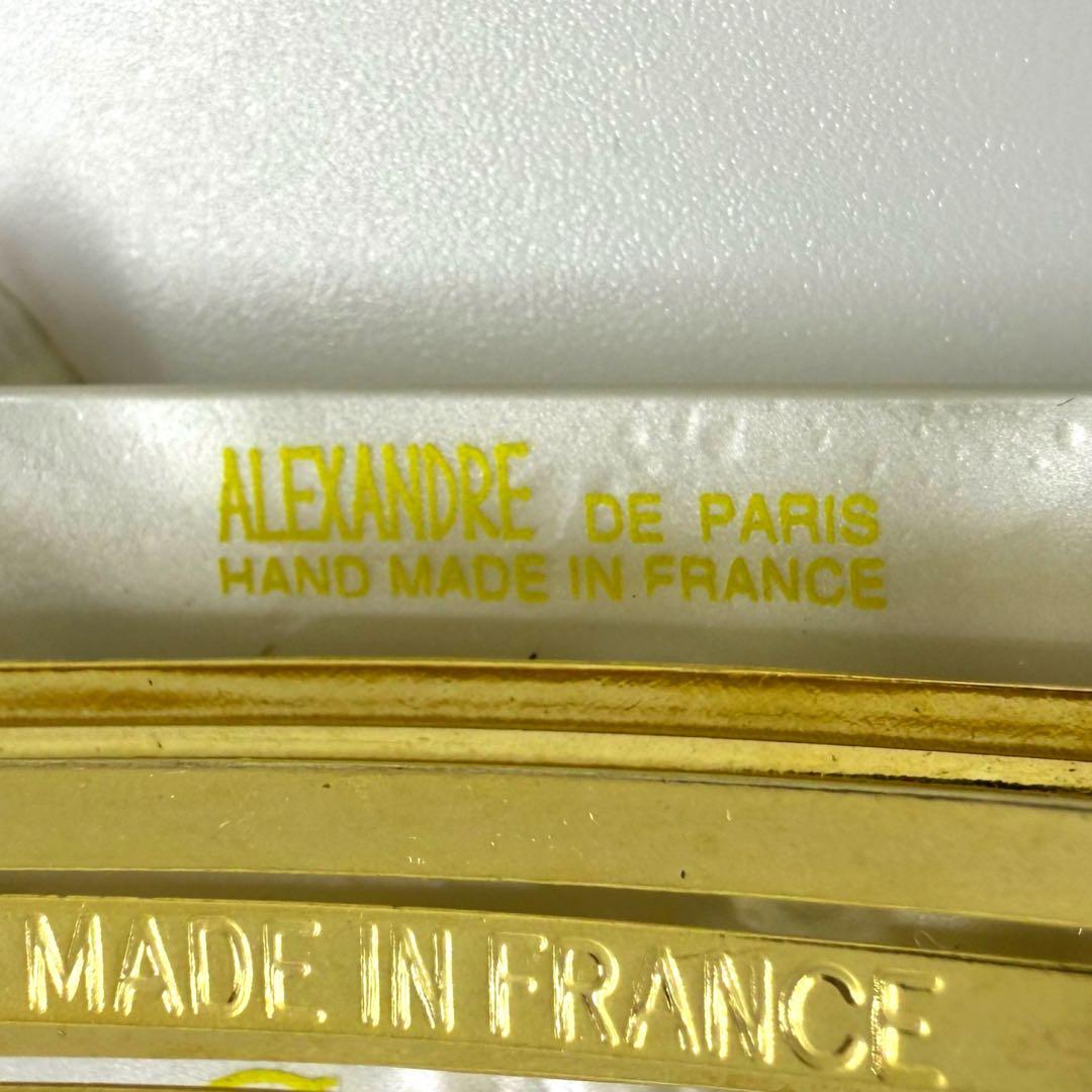 アレクサンドルドゥパリ バレッタ 蝶々 ラインストーン フランス製 希少