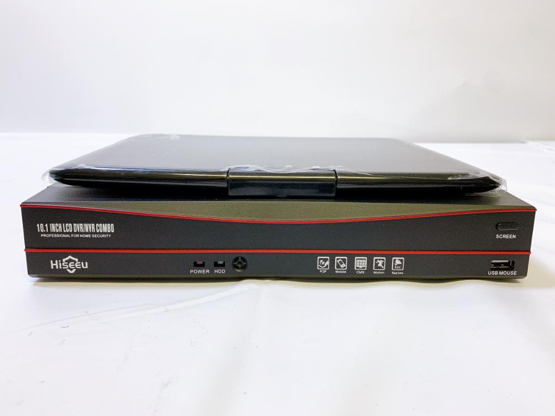 POE接続10インチ一体型3TBHDDNVR500万画素カメラ4台