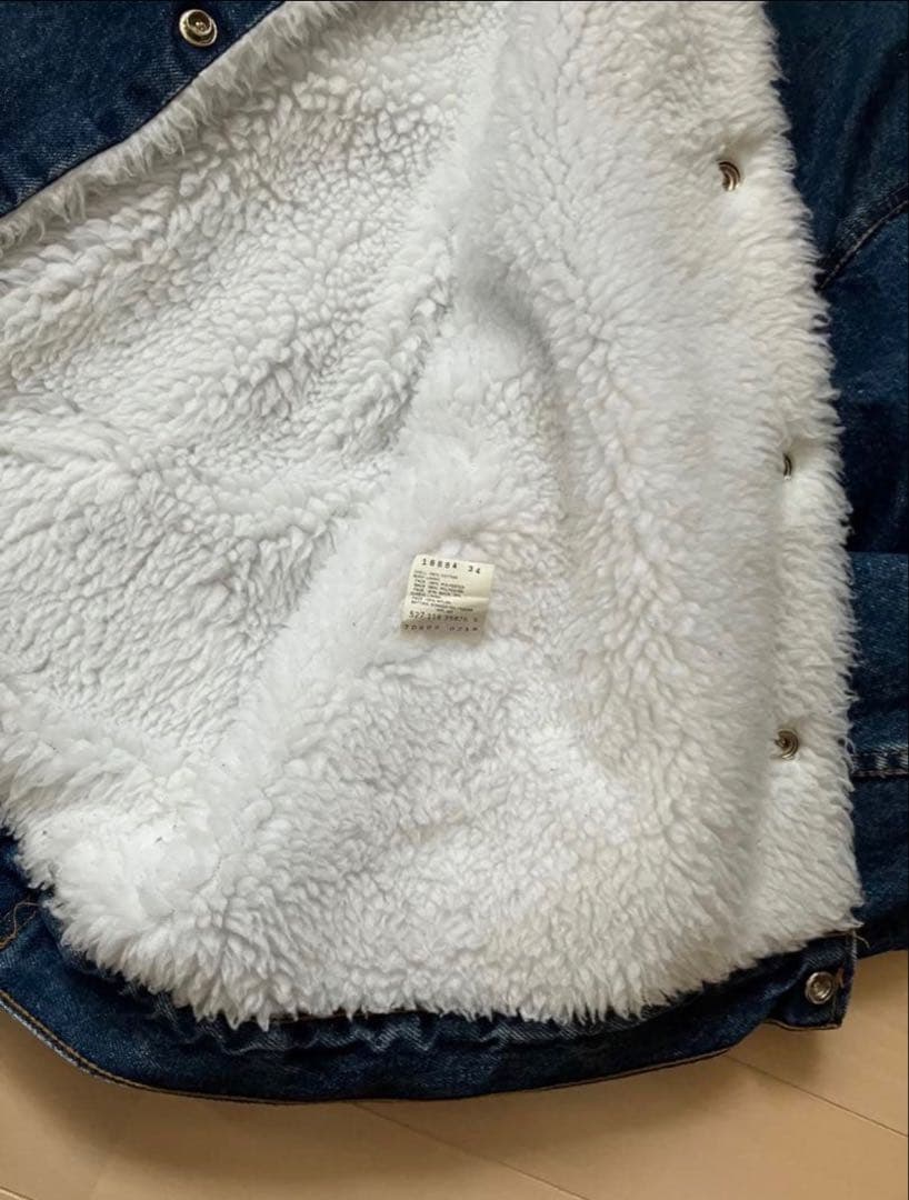 【極美品】80sリーバイス USA製 ボアデニムジャケット