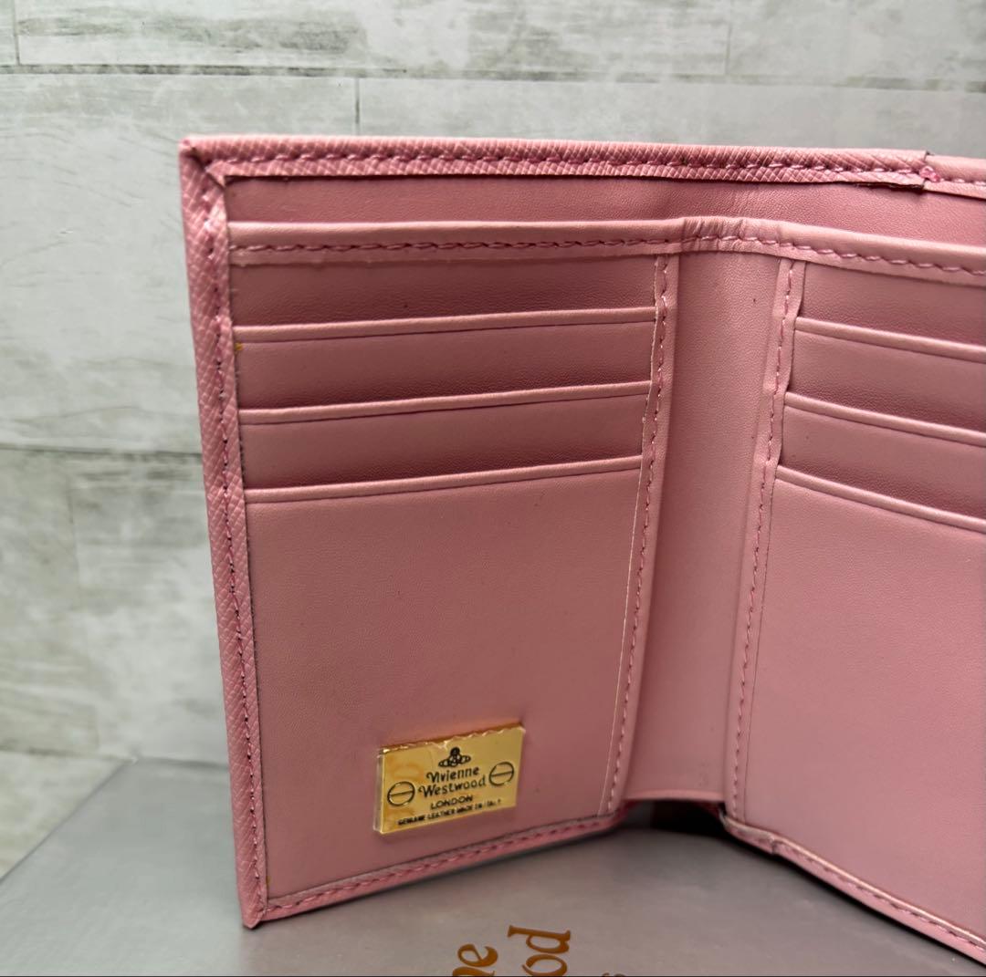大人気ピンク！ヴィヴィアン・ウエストウッド スモールフレームウォレット ピンク