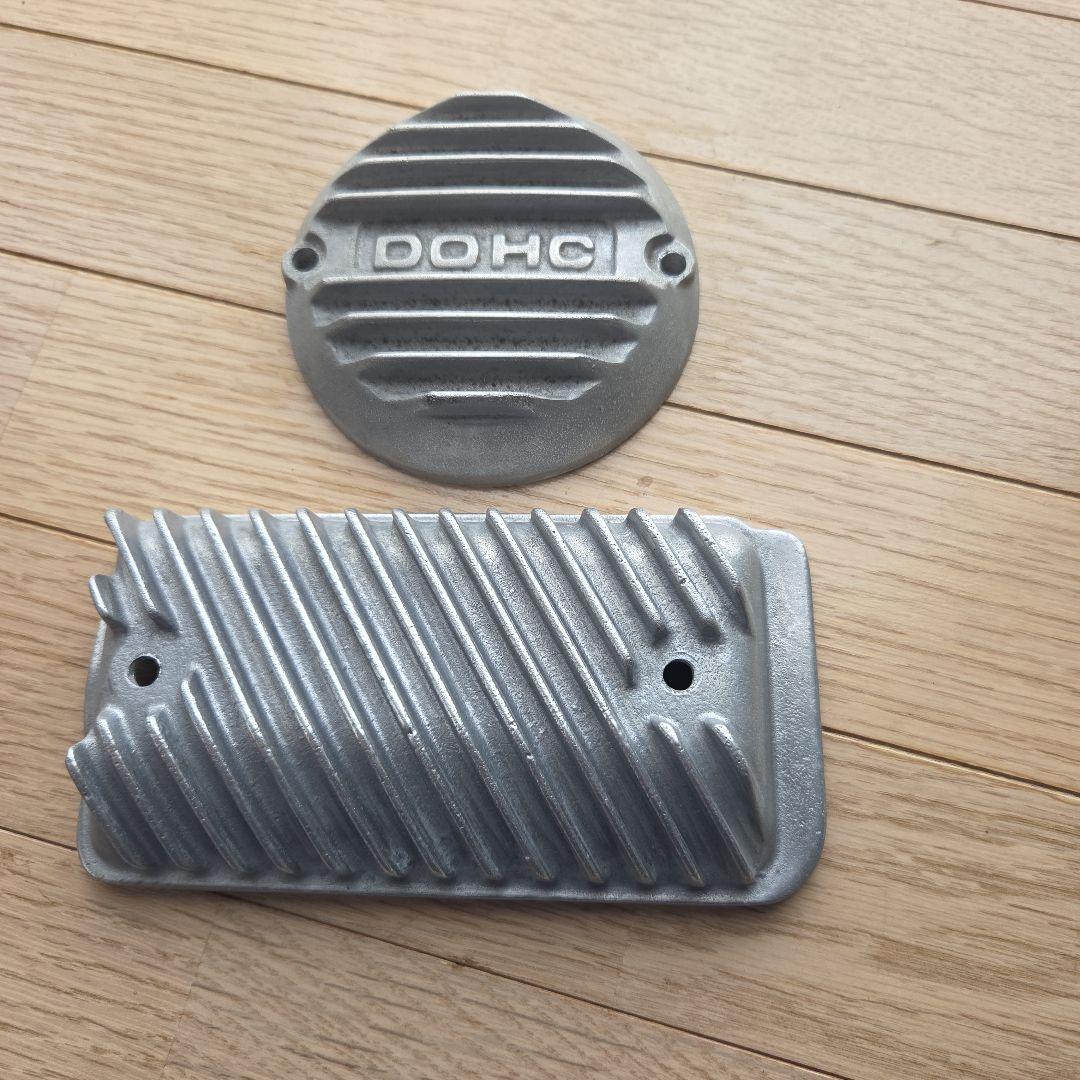 カワサキZ1.Z2、ポイントカバー、セルモーターカバー