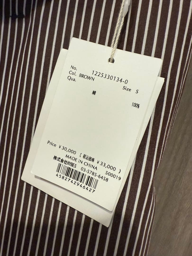 [新品タグ付き]ETRE TOKYO★ ハーフスリーブストライプオールインワン