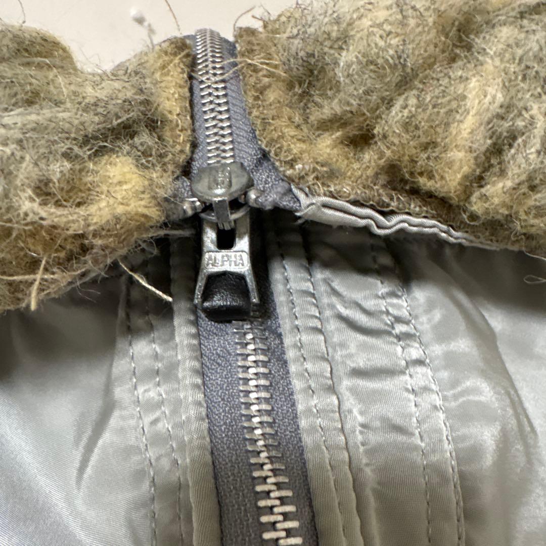 希少色シルバー90s USA製 ALPHA N-2B MEDIUM