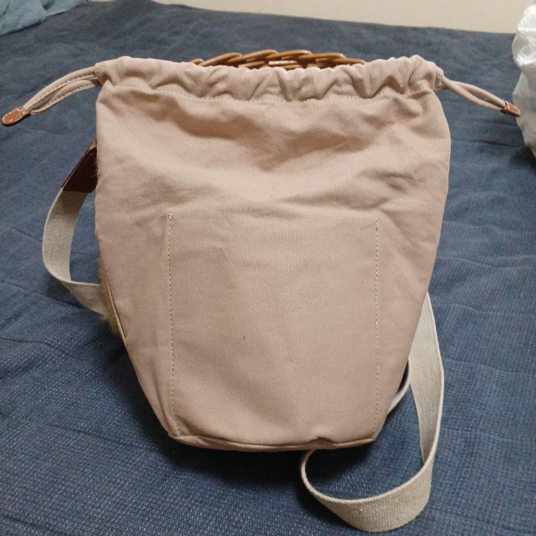 お値下げ！お値下げ！ATAOファー付きかごバッグ