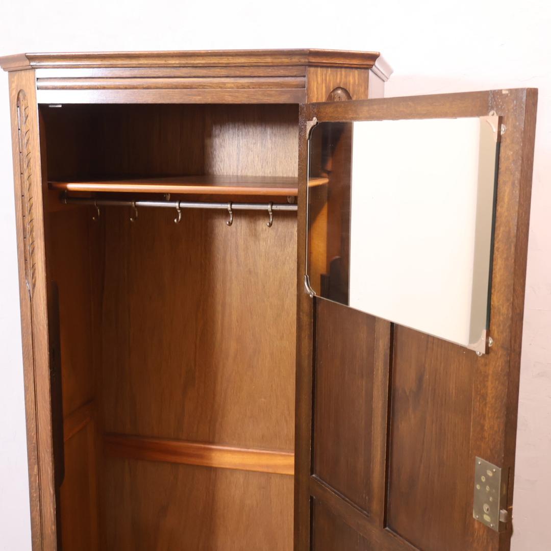 ロイズアンティークス ワードローブ オーク材 イギリス クラシック エレガント