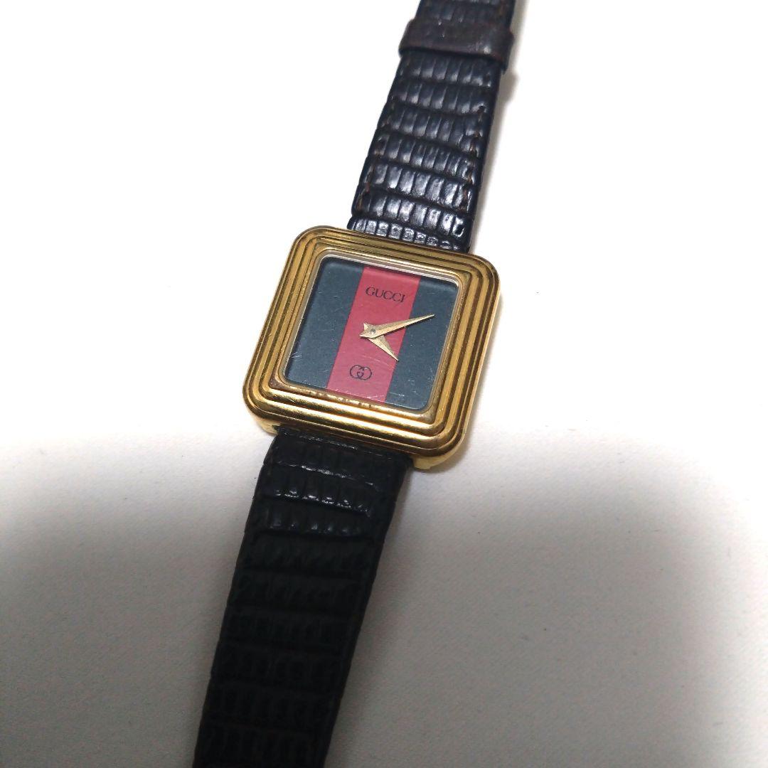 希少　GUCCI　シェリーライン　腕時計　ヴィンテージ　スクエア