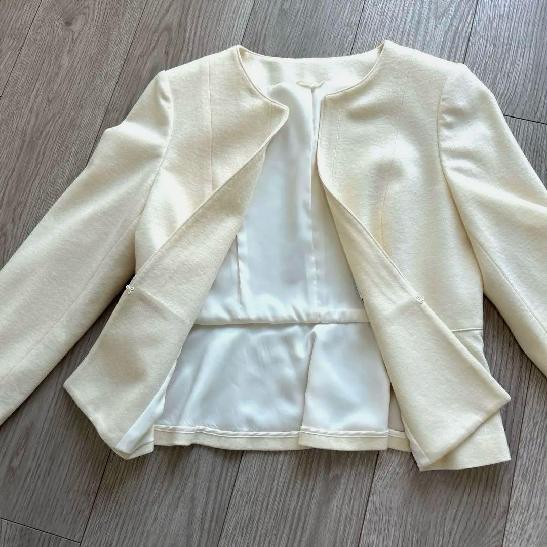 アナイ　ジャケット　ノーカラージャケット