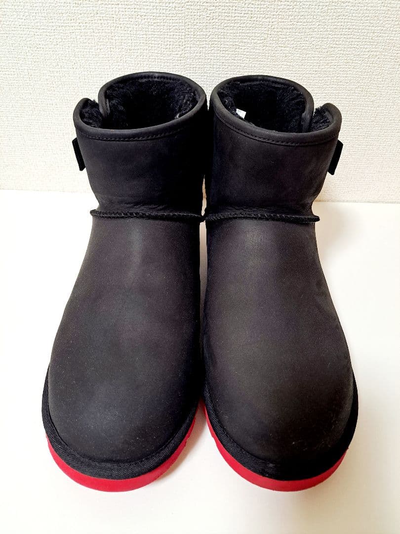 美品【UGG】アグ ブラック 黒 ショートブーツ 赤ソール 29cm