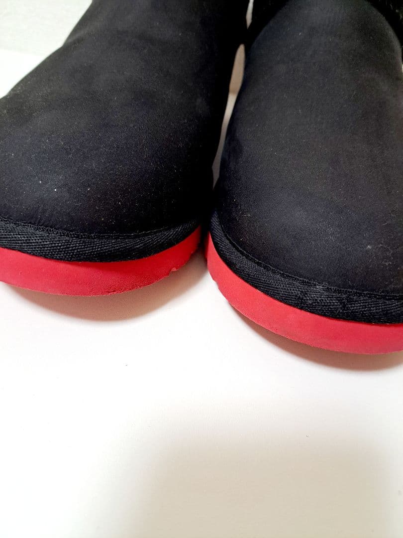 美品【UGG】アグ ブラック 黒 ショートブーツ 赤ソール 29cm