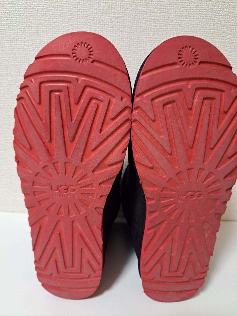 美品【UGG】アグ ブラック 黒 ショートブーツ 赤ソール 29cm