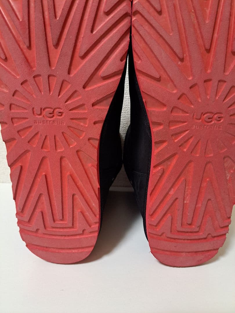 美品【UGG】アグ ブラック 黒 ショートブーツ 赤ソール 29cm