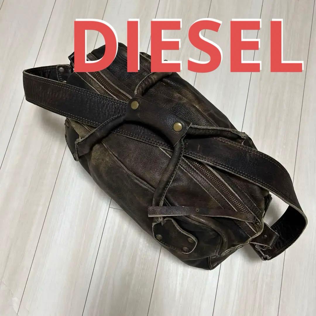 ディーゼル　ボストンバッグ　旅行用バッグ　本革