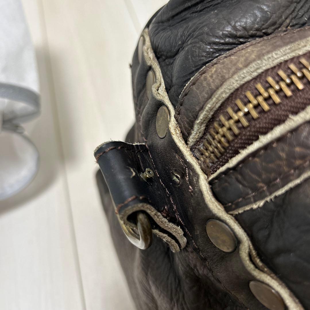 ディーゼル　ボストンバッグ　旅行用バッグ　本革