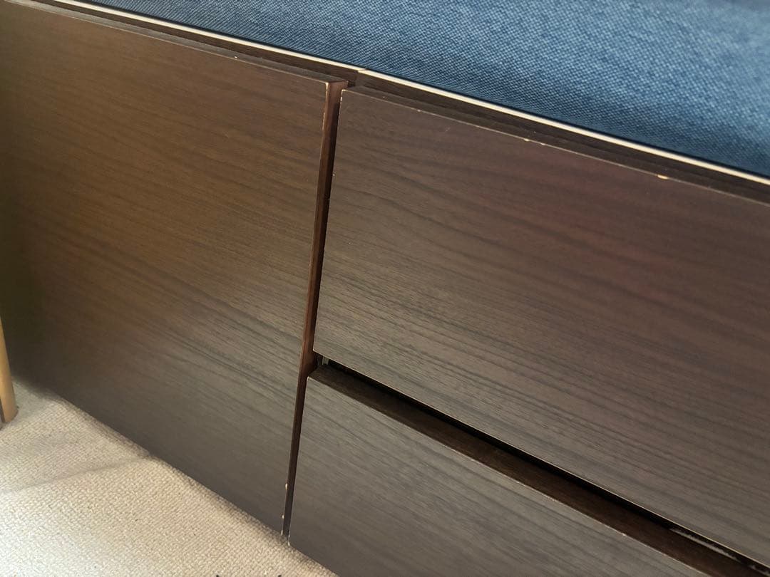 【引取希望】【高崎市】ニトリ セミダブルベッドフレーム 収納・コンセント付き