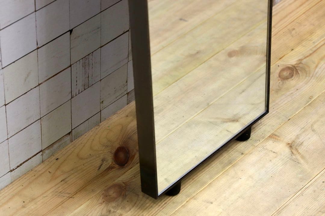 GMHK820○アイアンフレーム インダストリアル ミラー 姿見 鏡 ヴィンテー