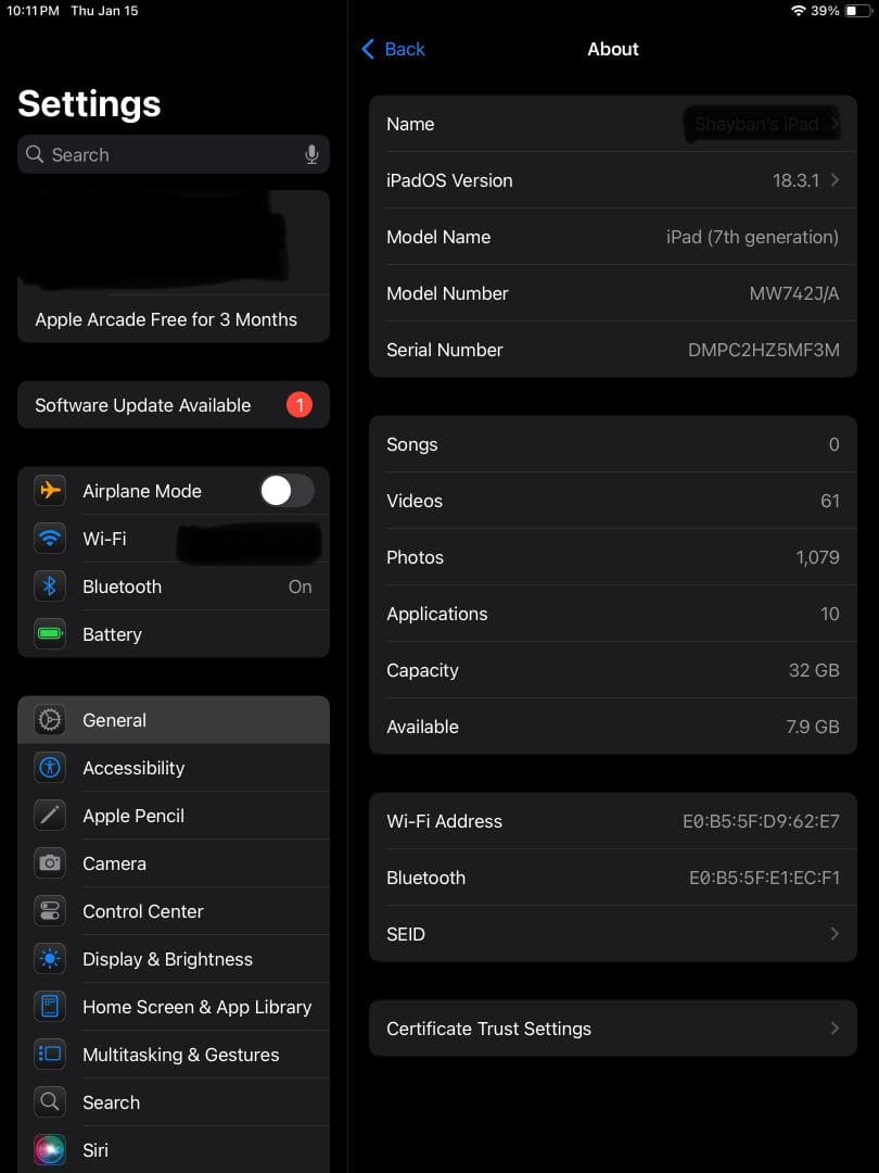 iPad 第7世代 Wi-Fi 32GB ✨ペン付・美品