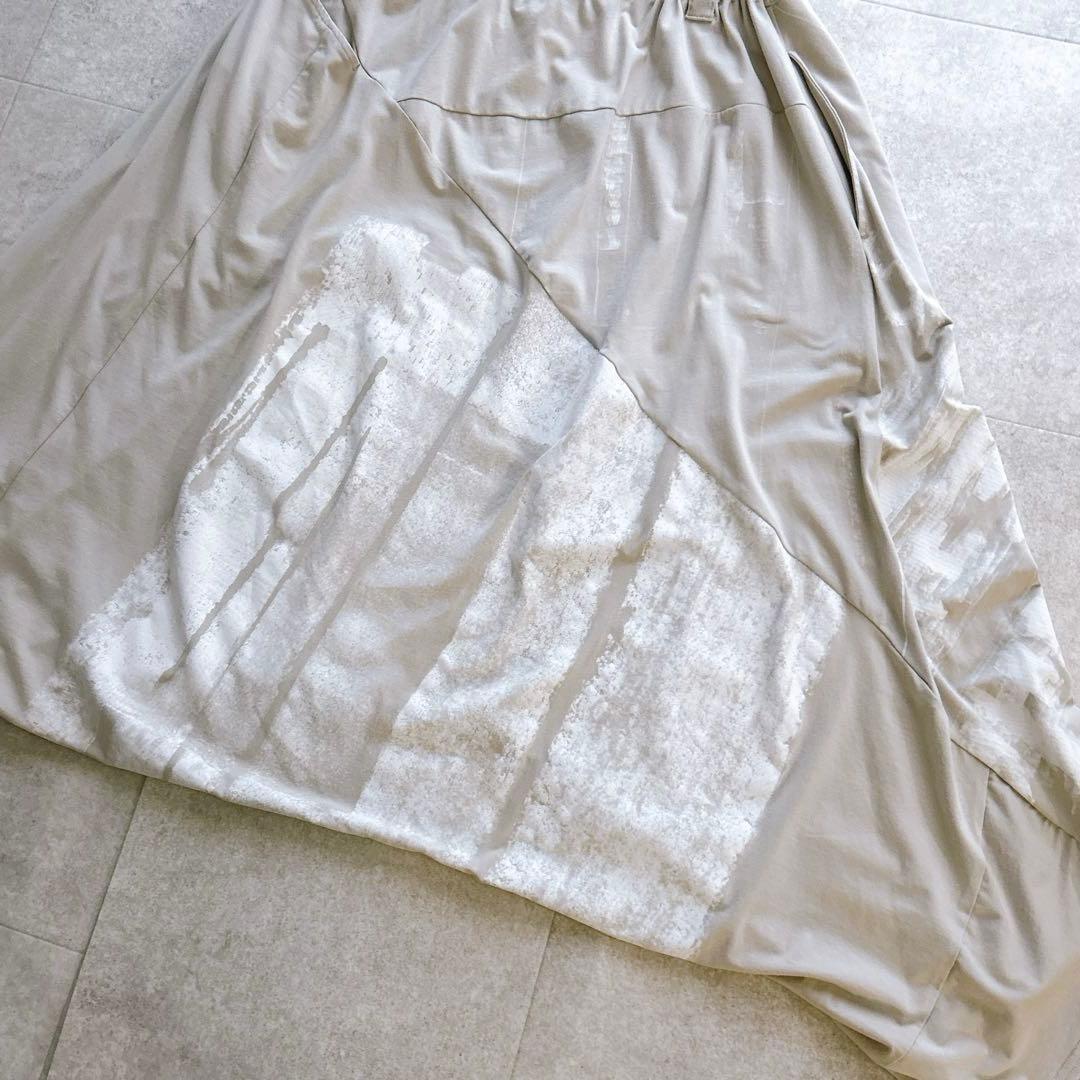 極美品✨萌 モユル サルエルパンツ アート柄 バルーン イージーパンツ ワイド