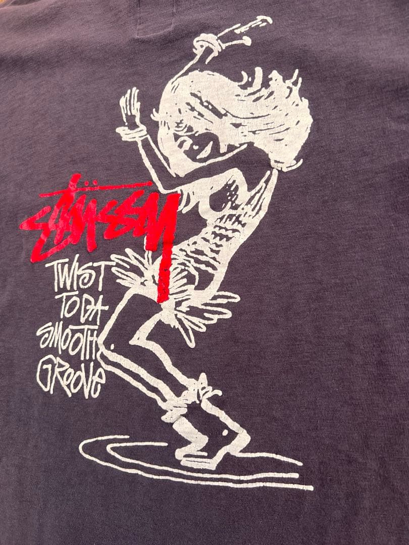 ステューシー チャンピオン コラボ Tシャツ ツイストガール L USA製