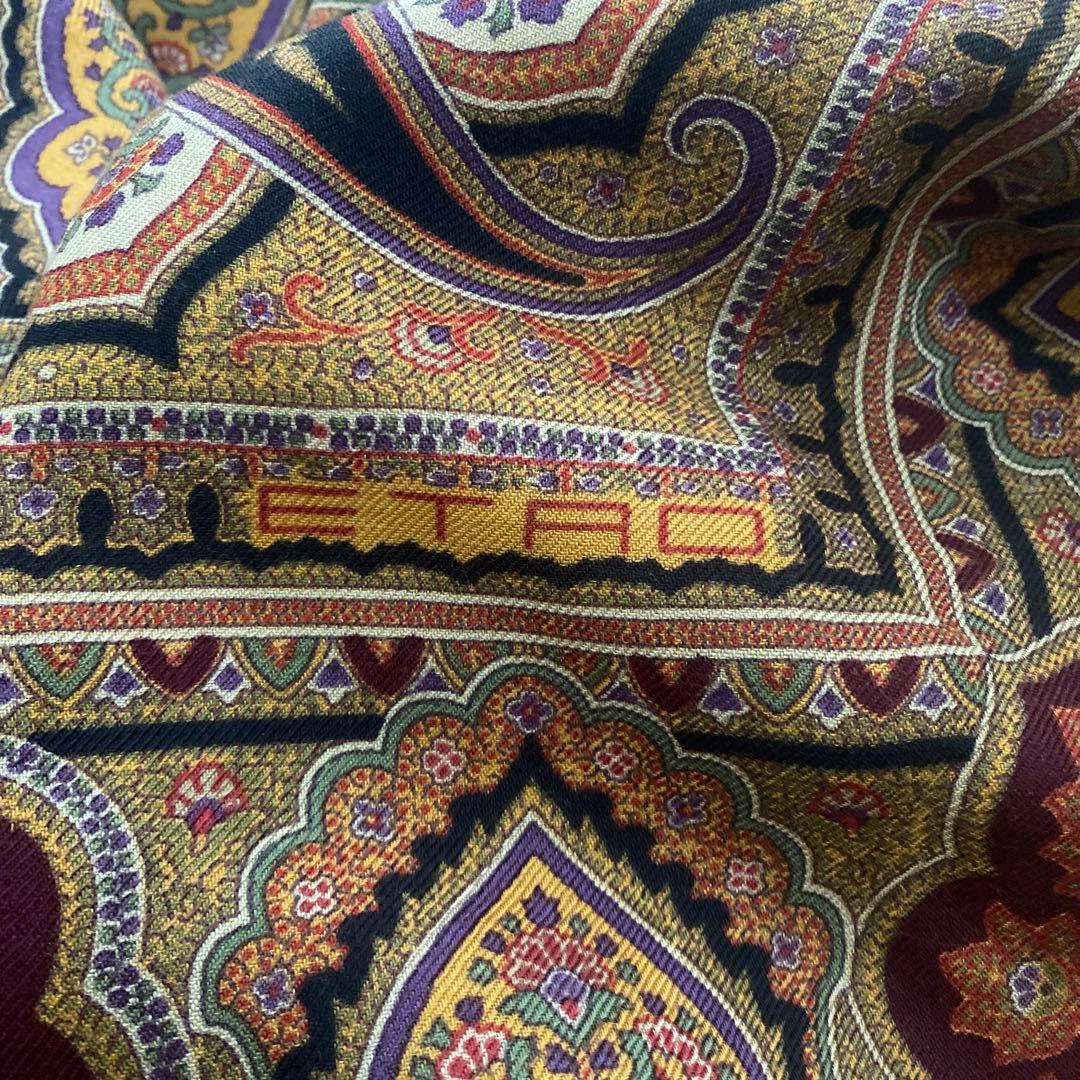 【最終価格】ETRO 大判ペイズリー柄 ストール/ショール　タグ付きイタリア製