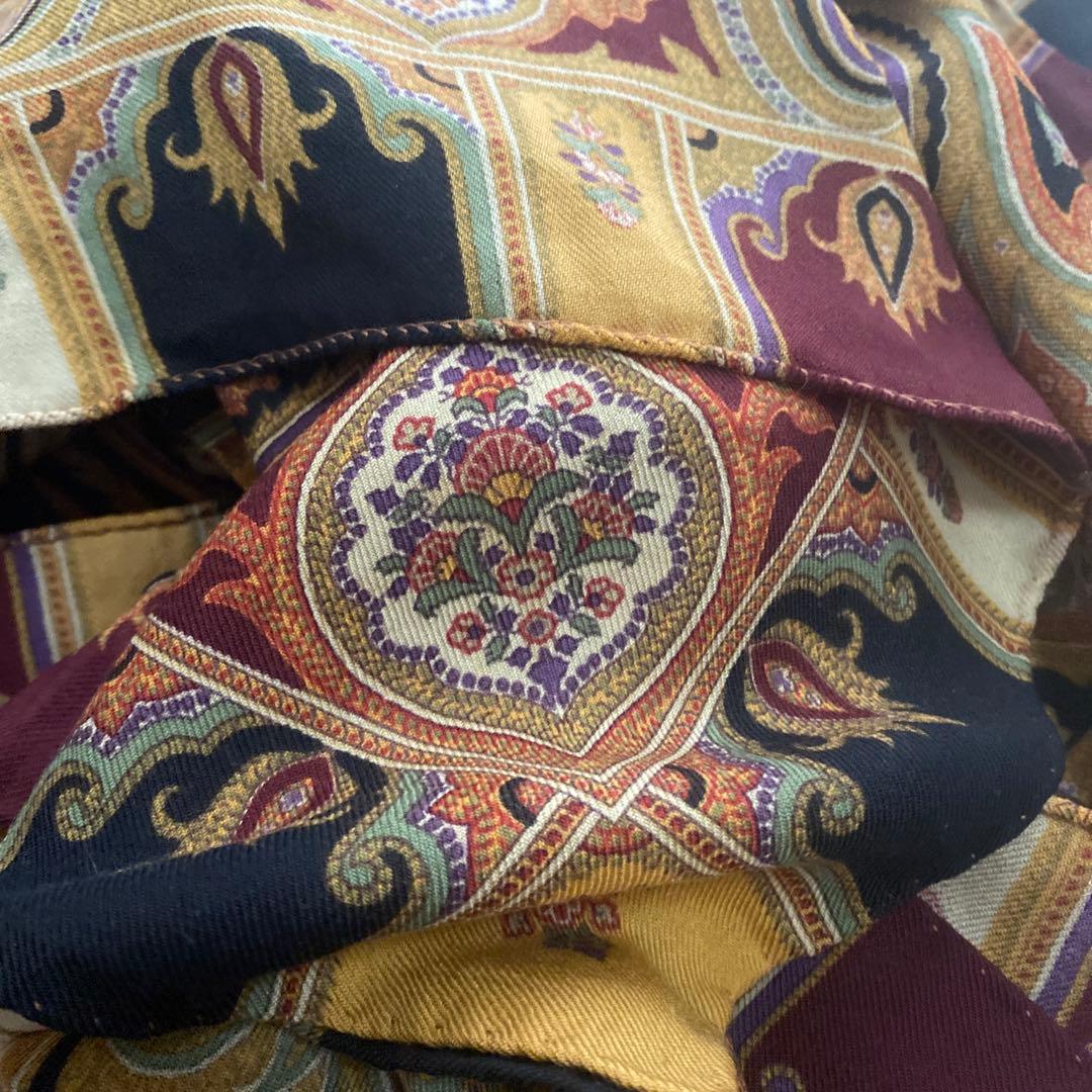 【最終価格】ETRO 大判ペイズリー柄 ストール/ショール　タグ付きイタリア製