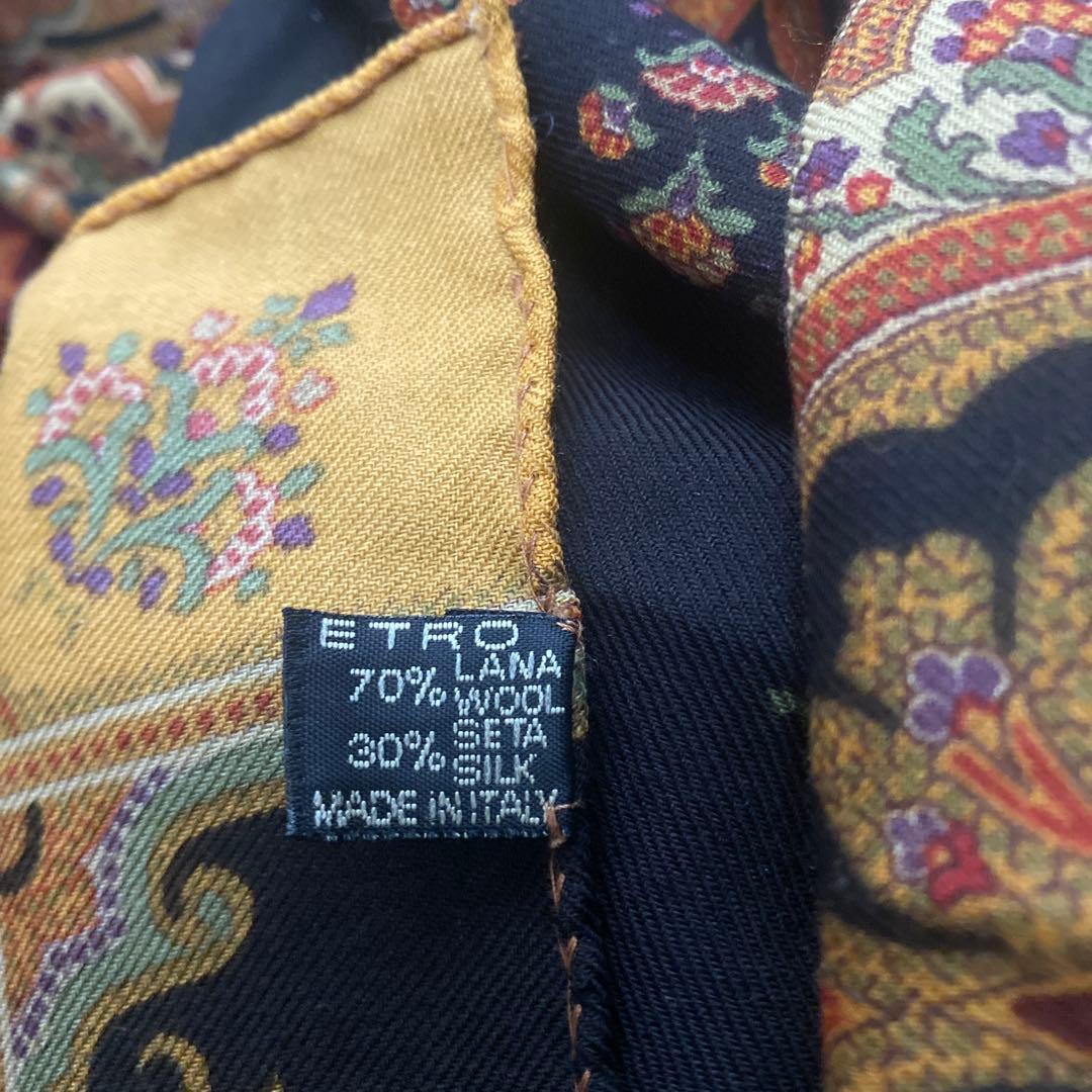【最終価格】ETRO 大判ペイズリー柄 ストール/ショール　タグ付きイタリア製