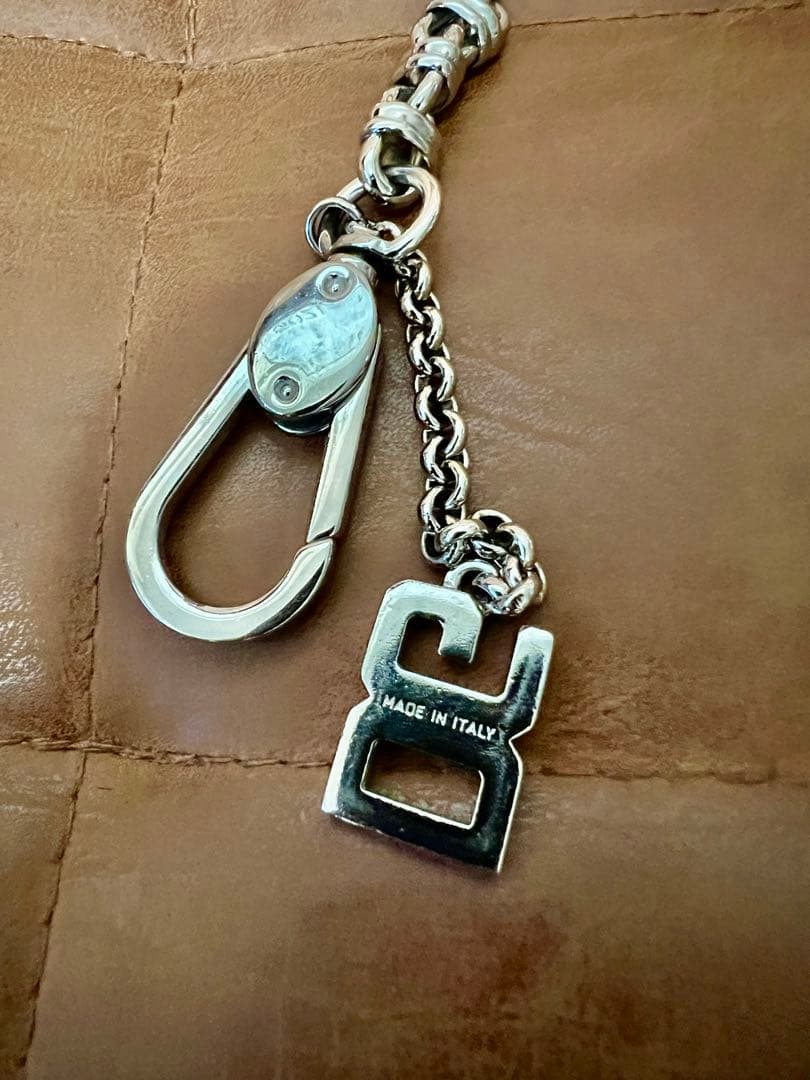 DOLCE&GABBANA ロゴチャーム＆キーリング付き ウォレット チェーン