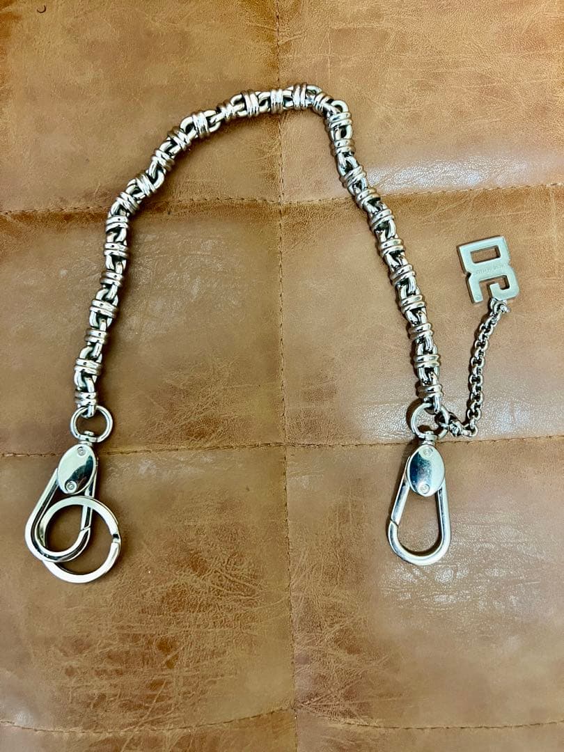 DOLCE&GABBANA ロゴチャーム＆キーリング付き ウォレット チェーン